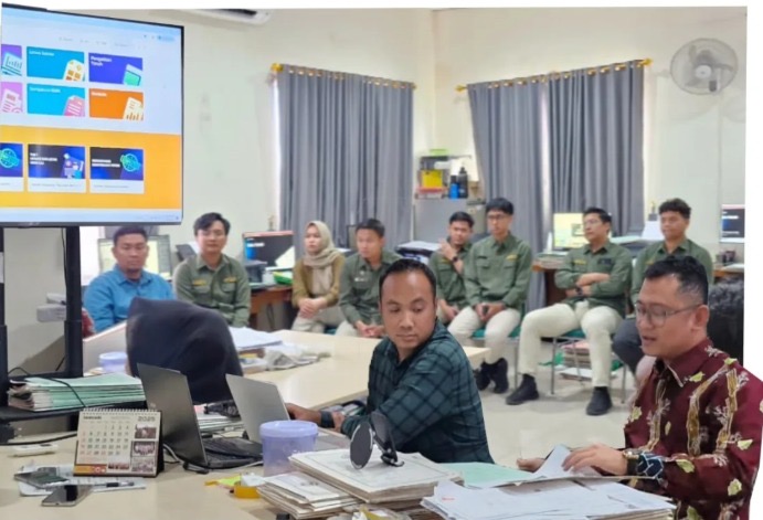Bella Ade Septyan,S.T Kasi Survei dan Pemetaan, Pimpin Rapat Optimalisasi dan Akselerasi Penyelesaian Tunggakan