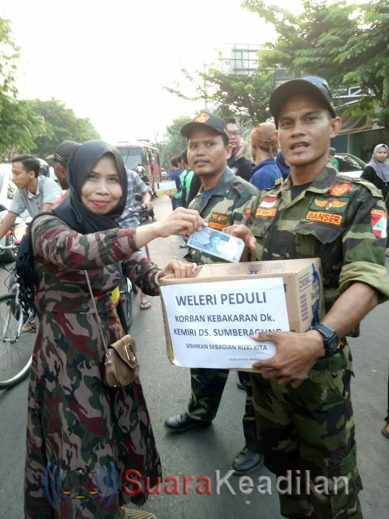 Pemuda Weleri Gelar Aksi Penggalang Dana Korban Kebakaran