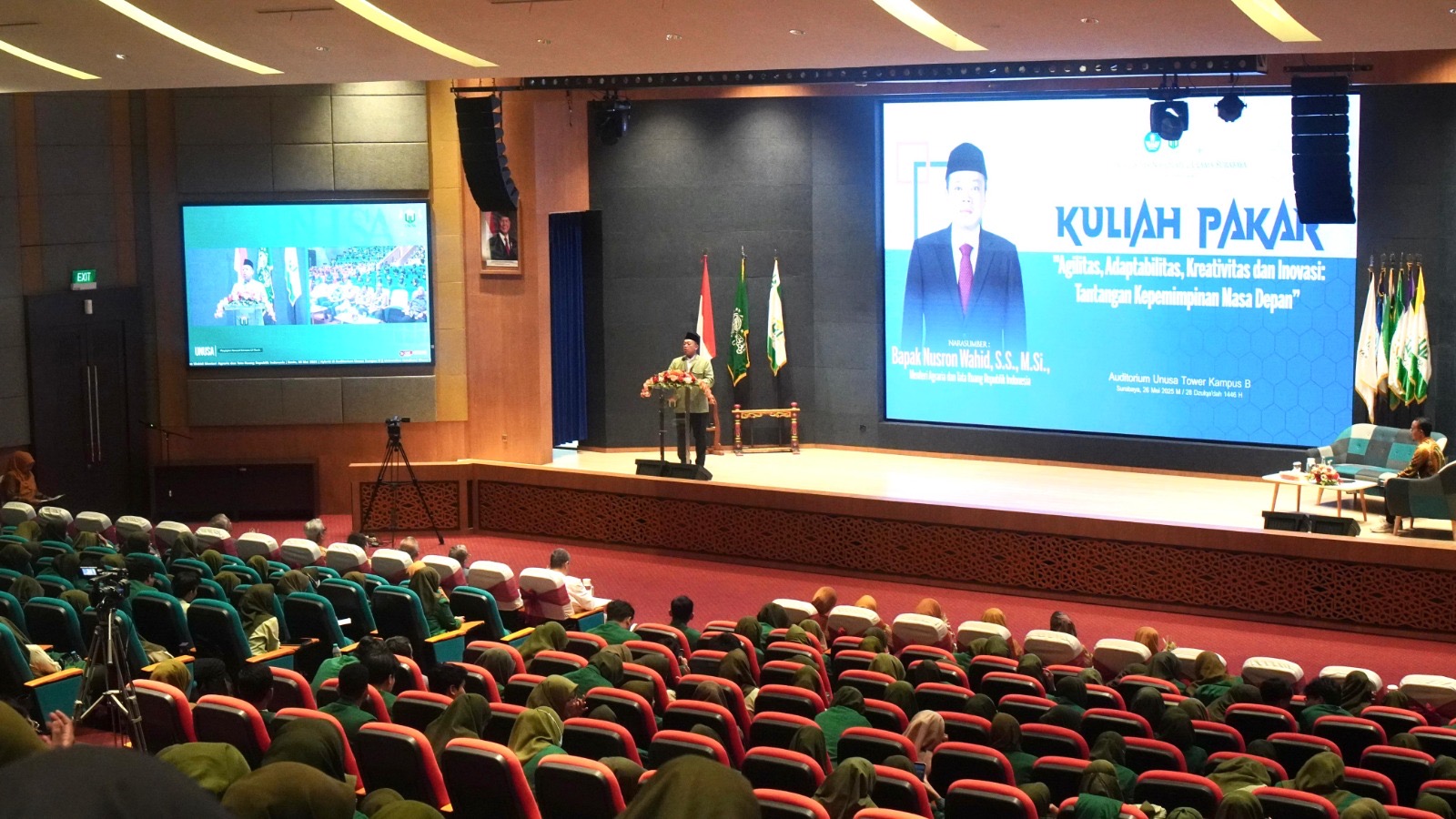 Kuliah Pakar UNUSA, Menteri Nusron Paparkan Peran Strategis Mahasiswa dalam Perubahan Pertanahan dan Tata Ruang