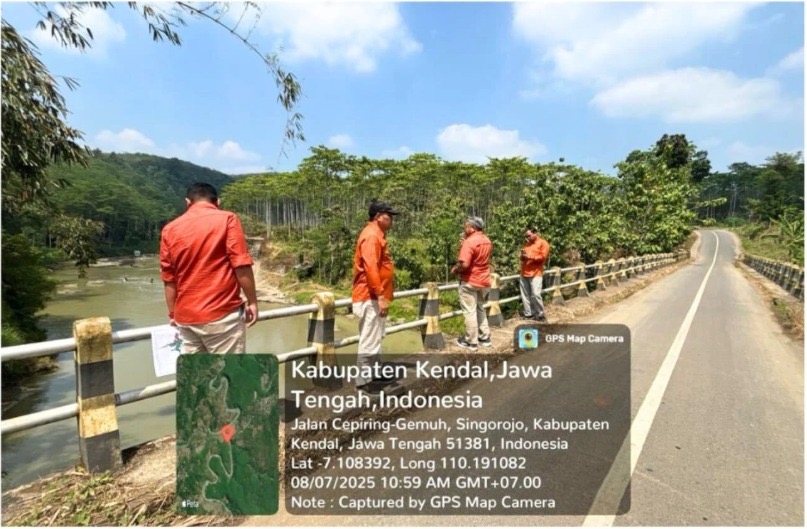 Kepala Kantor Pertanahan Kabupaten Kendal Melaksanakan Kegiatan Survey Lokasi Pengadaan Tanah Untuk Pembangunan Bendungan Bodri Di Kabupaten Kendal