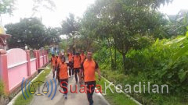 Jaga kebugaran,Olahraga Rutin Bersama Polsek Petarukan
