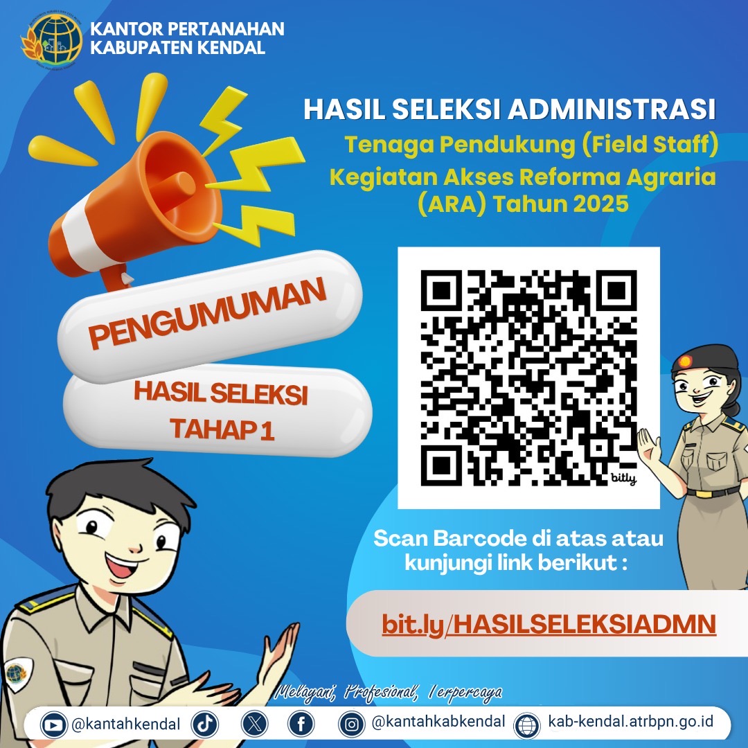 Pengumuman Hasil Seleksi Administrasi – Tenaga Pendukung (Field Staff)
