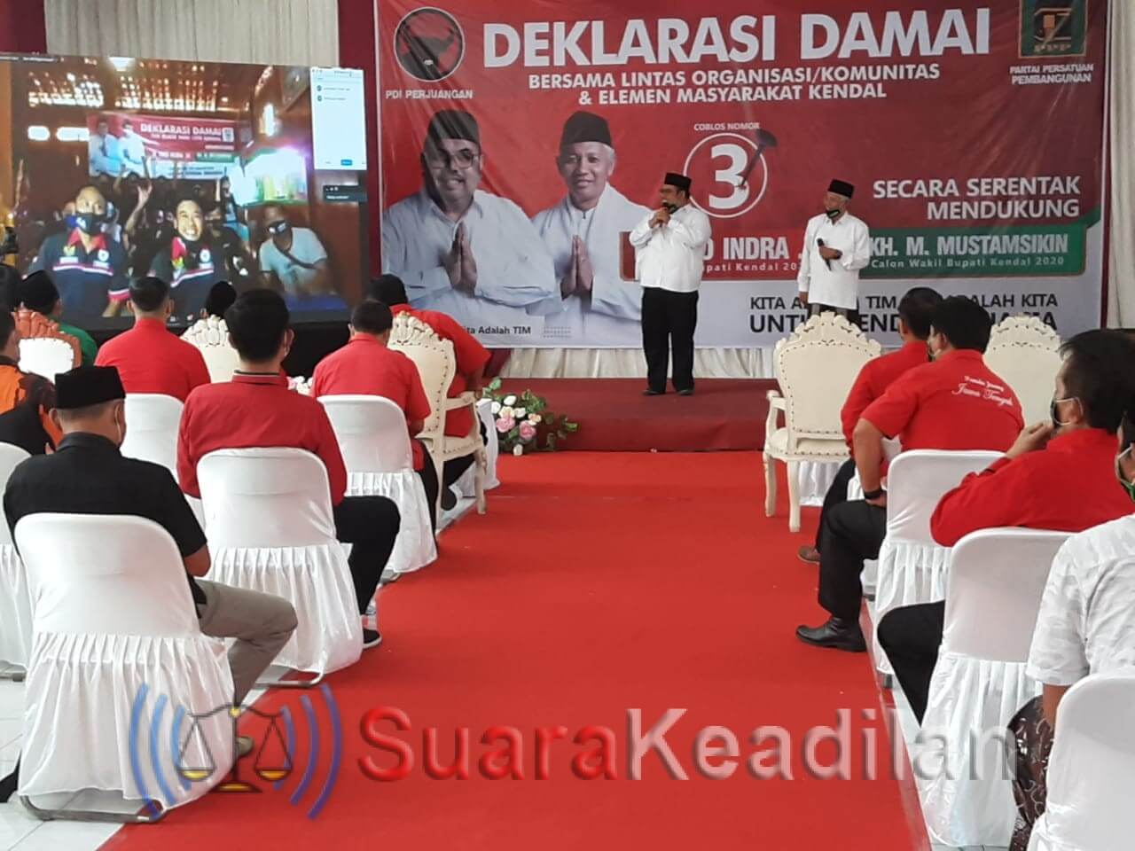 Seratusan Relawan TIM Deklarasi Secara Online