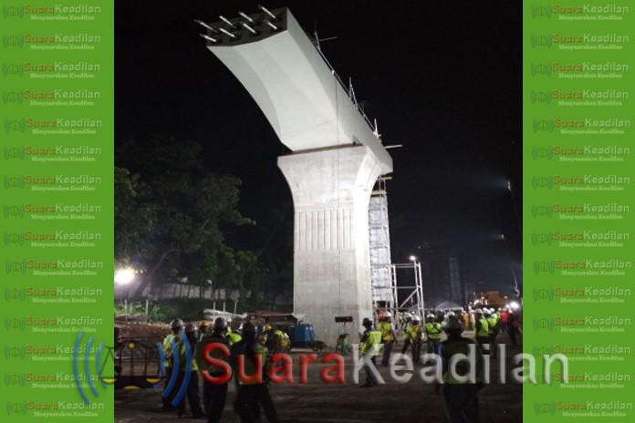 Hadapi banyak kendala, ruas tol jakarta-cikampek II Optimis target Beroperasi April 2019 akan tercapai.