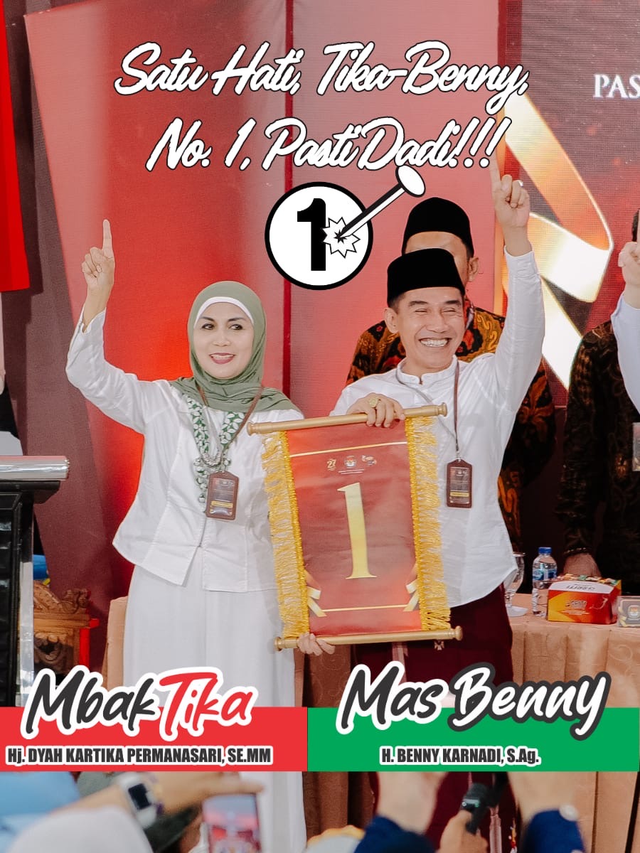 Tika-Beni Bersyukur Dapat Nomor Urut 1, Karena Pemenang Hanya 1