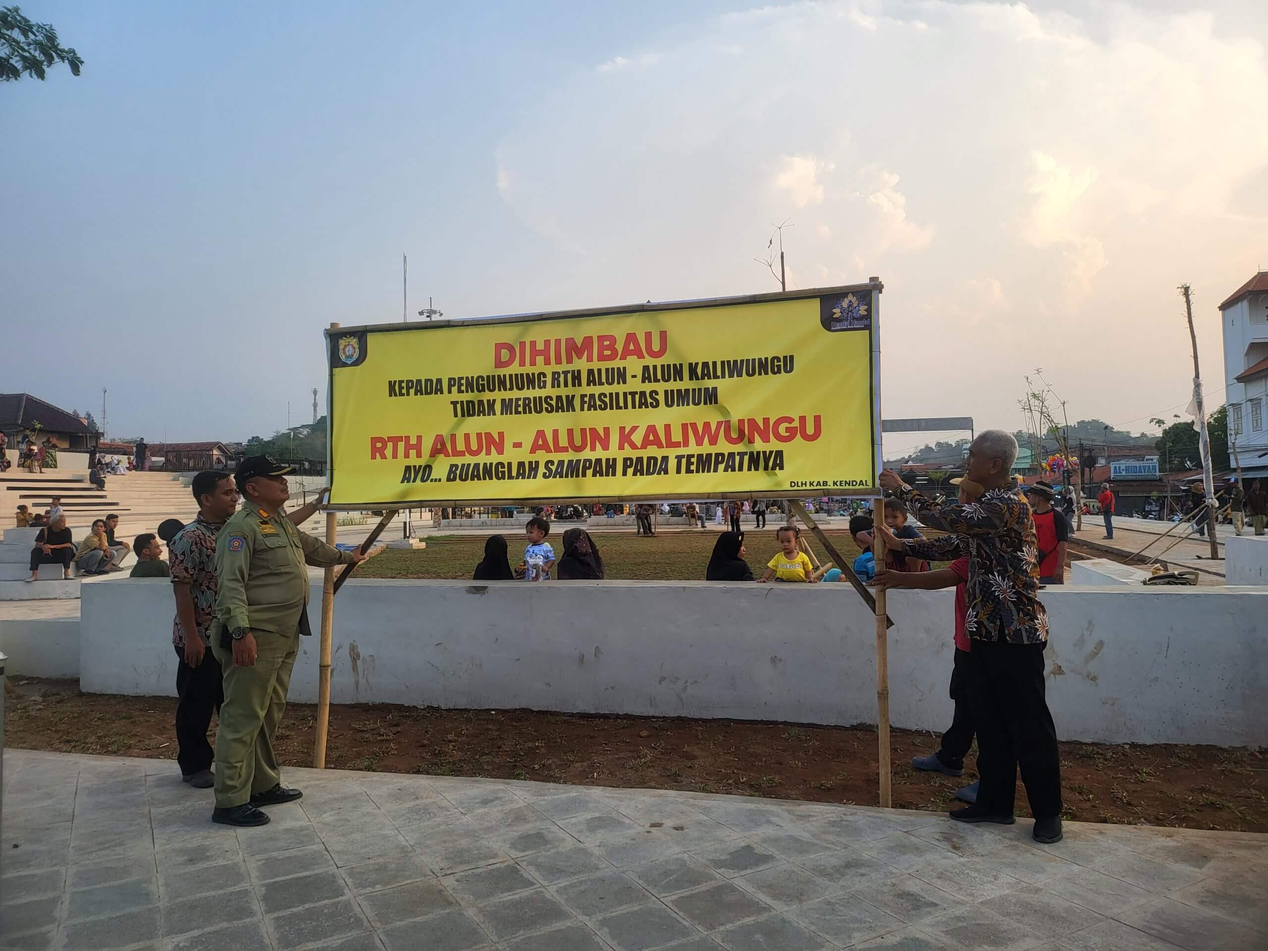 Warga Diminta Jaga Kebersihan Dan Tidak Merusak Fasilitas RTH Kaliwungu