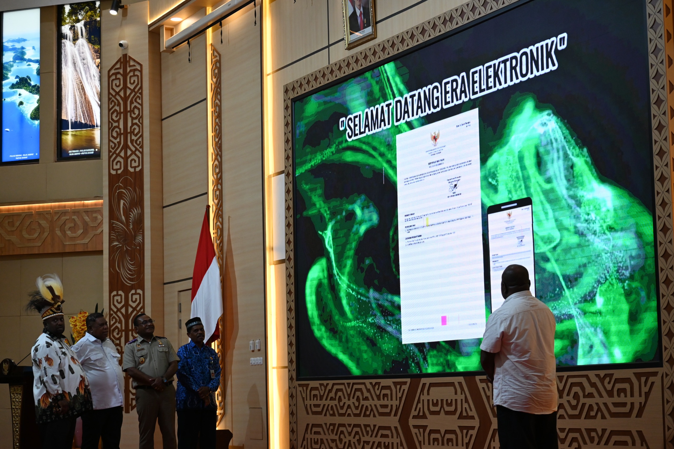 Peresmian Implementasi Layanan Sertipikat Tanah Elektronik di Papua Barat, Pelayanan Pertanahan Lebih Efisien, Efektif, dan Transparan