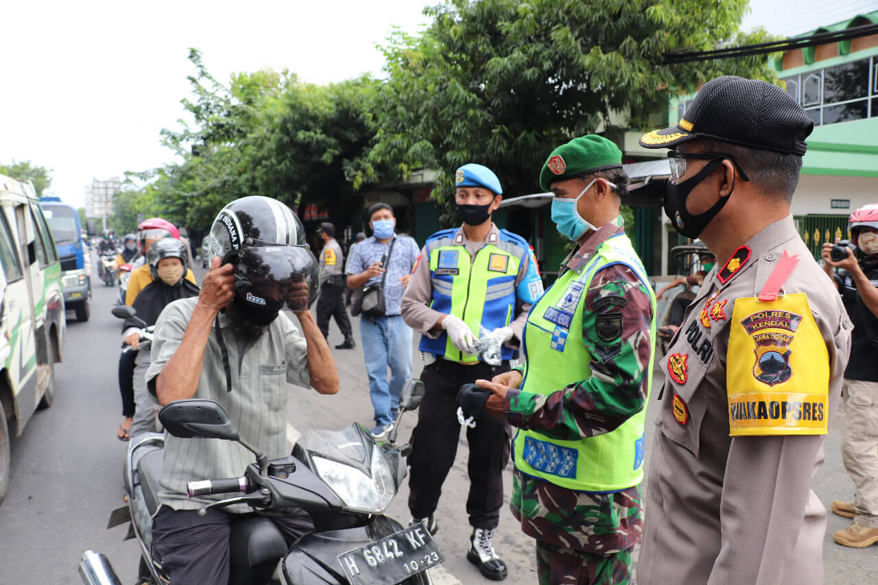 Polres-Kodim 0715 Sosialisasikan New Normal