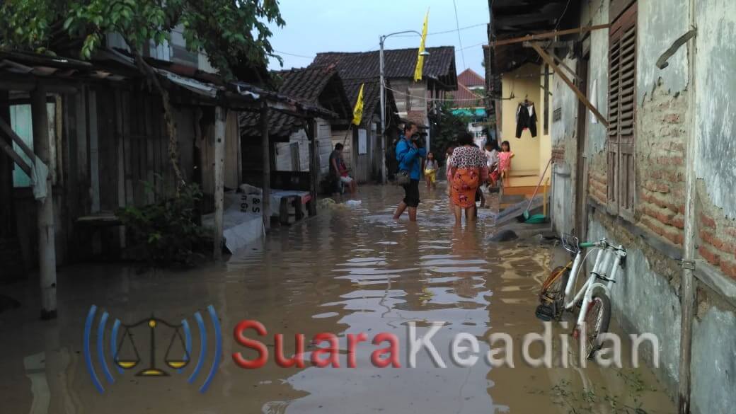 Kaki Blorong Meluap, Dua Kecamatan Terendam Banjir