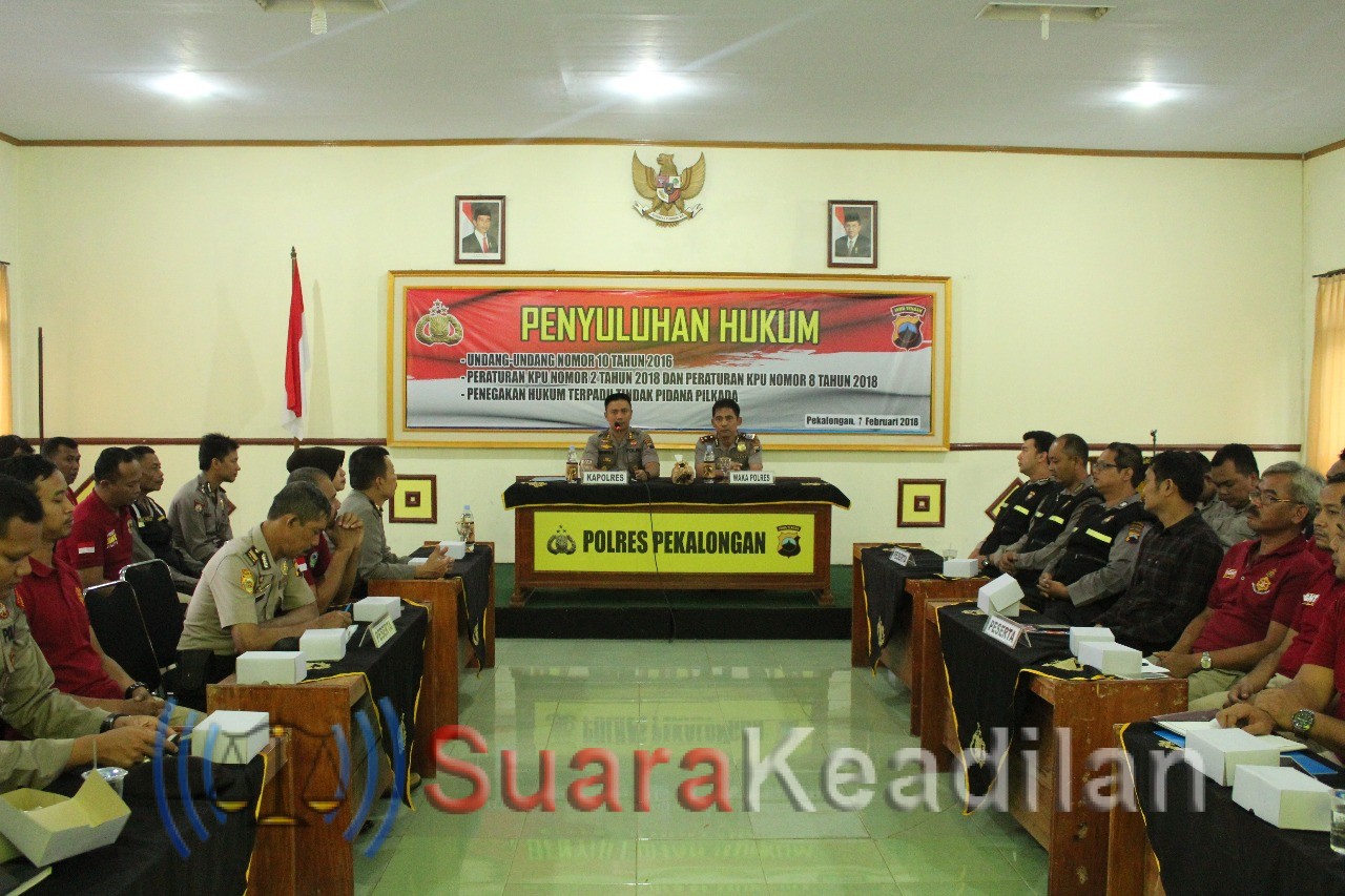 Hadapi Pilkada, Polres Selenggarakan Penyuluhan Hukum