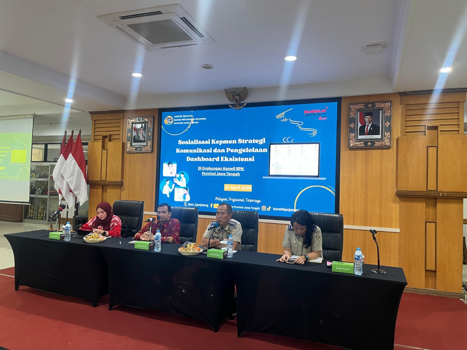 Sosialisasi Kepmen Startegis Komunikasi dan Pengelolaan Dashboard Eksistensi di Lingkungan Kantor Wilayah BPN Prov Jawa Tengah