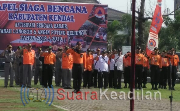 Antisipasi Bencana BPBD Kendal Gelar Apel Siaga