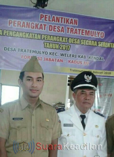Kadus III Tratemulyo Menangis Saat Dilantik