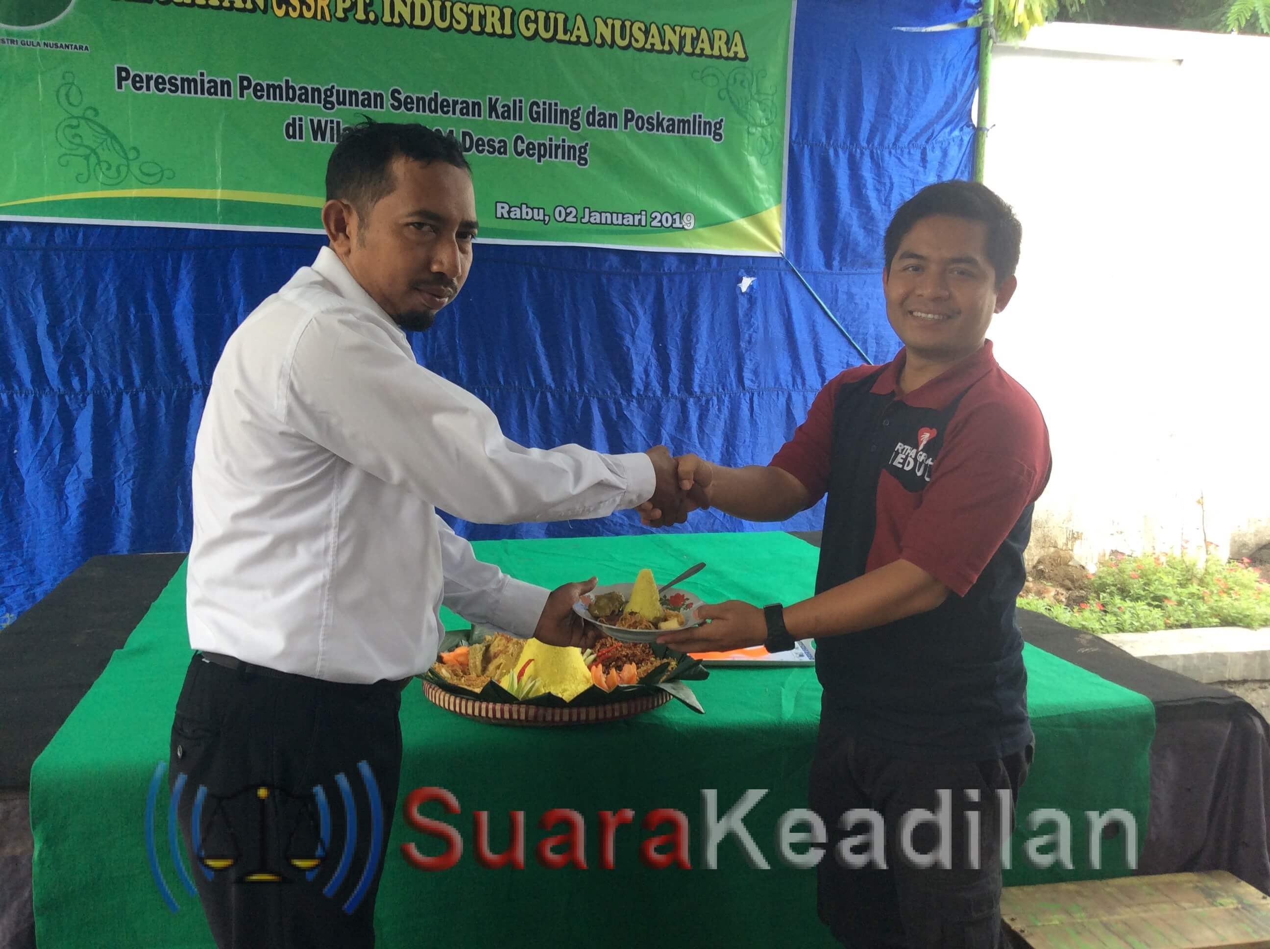 CSSR PT IGN Resmikan Senderan Kali Giling-Pos Kamling