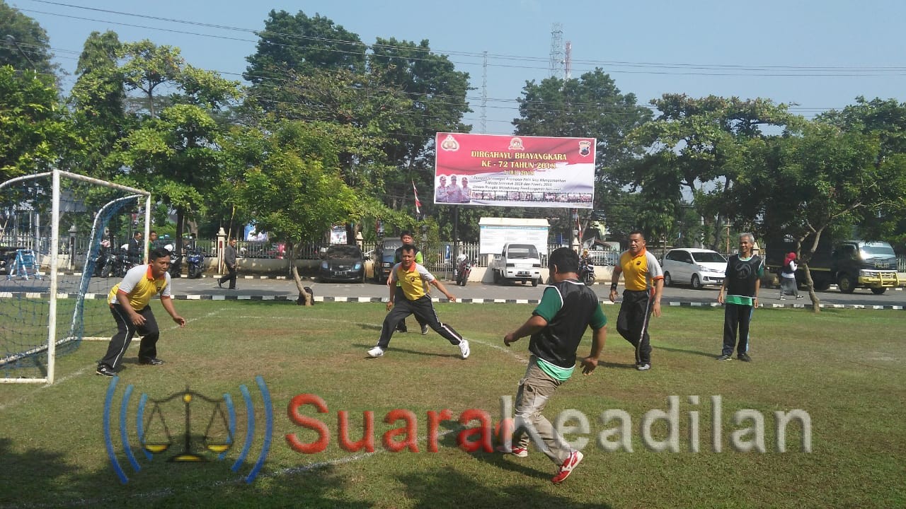 Polres Olahraga Bersama Kodim dan PWI Kendal