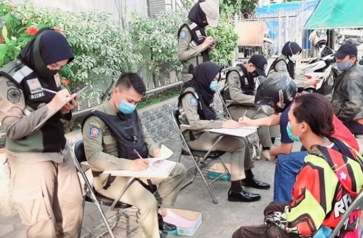 62 Orang Pelanggar Protokol Kesehatan Tarjaring Razia
