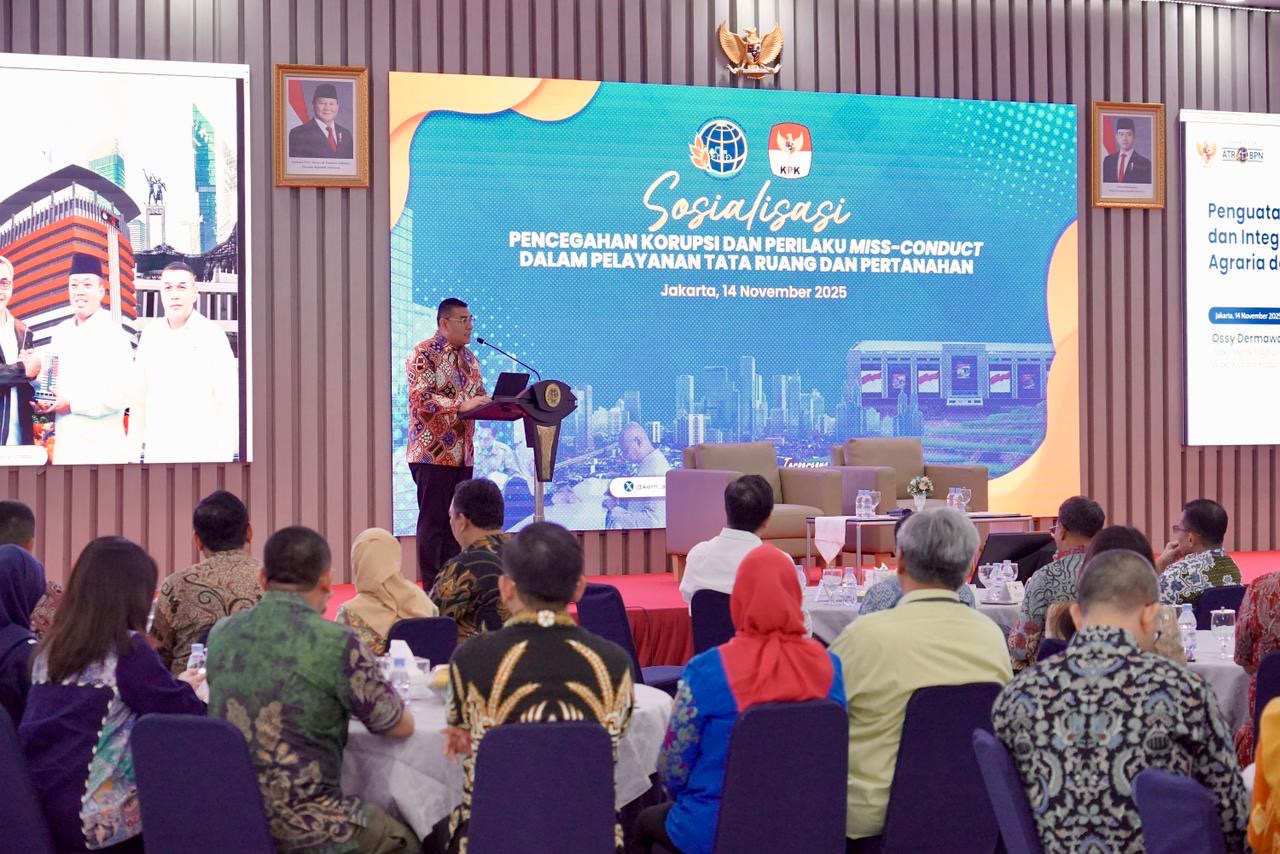 Gandeng KPK, Kementerian ATR/BPN Perkuat Jajarannya dalam Pencegahan Korupsi dan Perilaku Miss-conduct dalam Layanan Pertanahan dan Tata Ruang