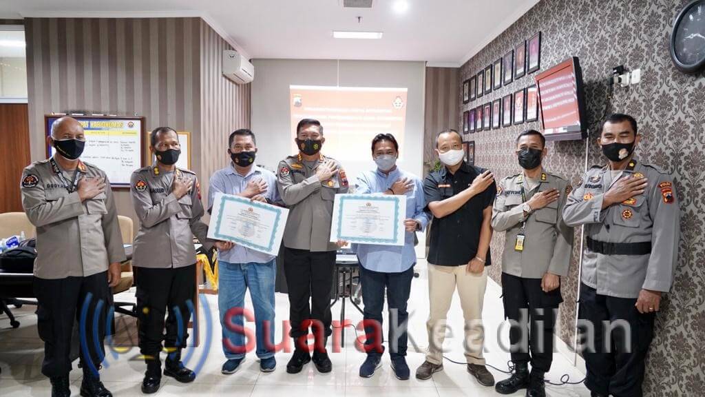 Media Jadi Saksi Tandatangani Pakta Integritas Bidhumas Polda Jateng