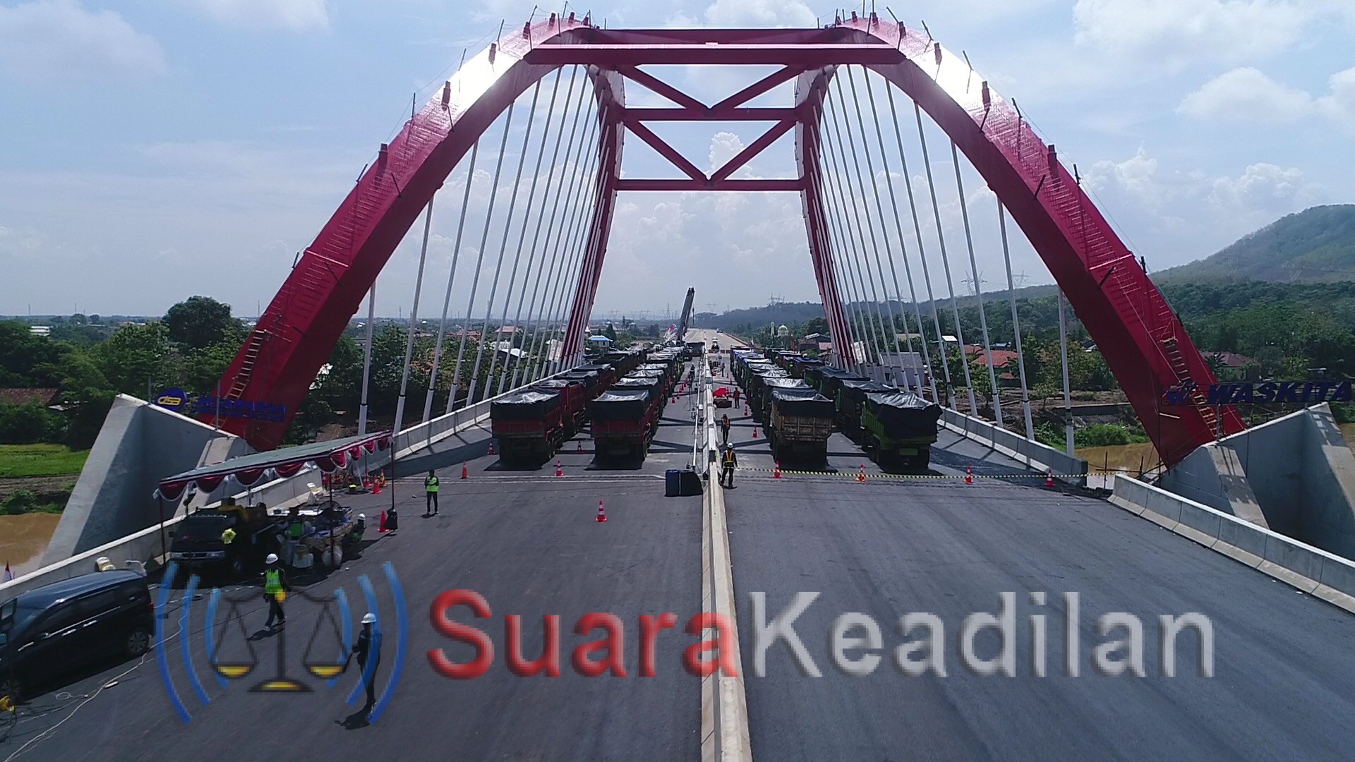 Pastikan Aman Dilewati, Jembatan Tol Kali Kutho Diuji Beban