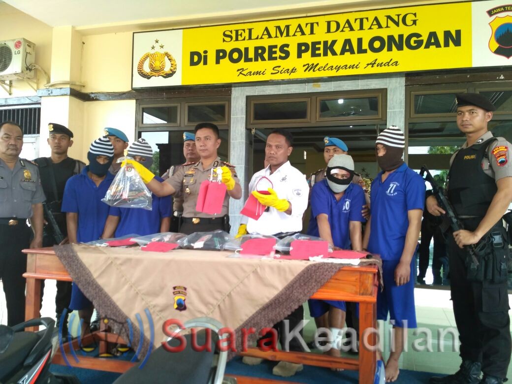 Polres Pekalongan Gelar Ekspos Terkait Kasus Tindak Pidana Curat Spesialis Rumah Kosong