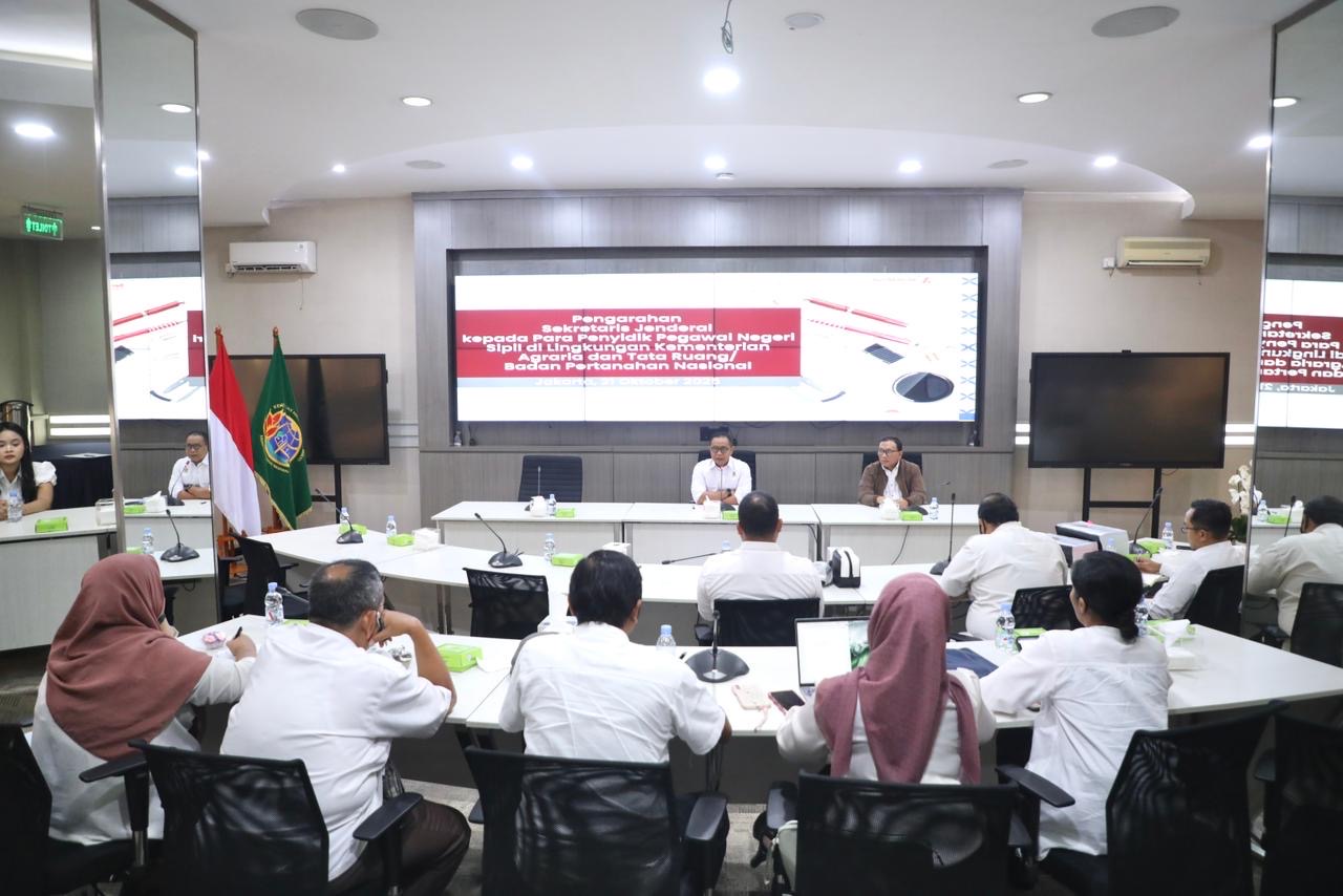 Pertemuan Perdana, Sekjen ATR/BPN Harapkan Peran Penyidik PNS dalam Penegakan Hukum Internal