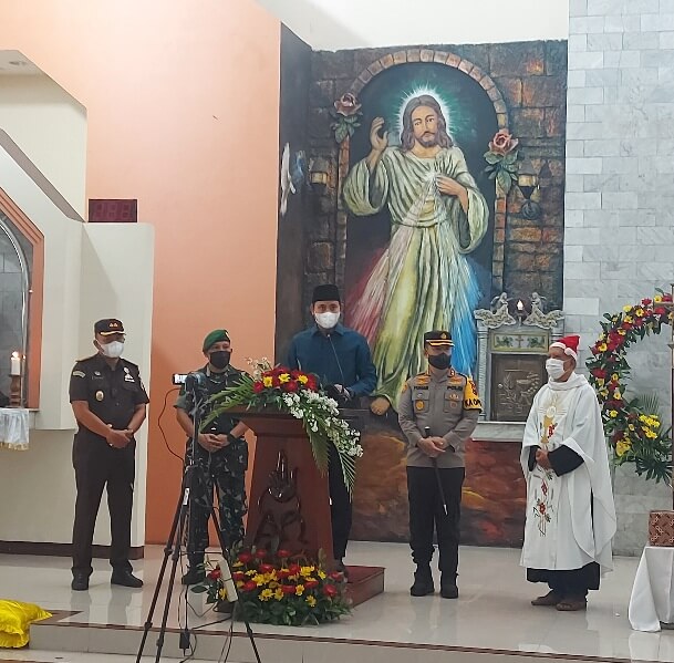 Safari Gereja, Forkompinda Pastikan Ibadah Natal Berjalan Aman