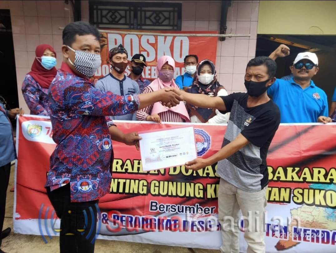 PPDI-Paguyuban Kades Patungan Bantu Perangkat Korban Kebakaran