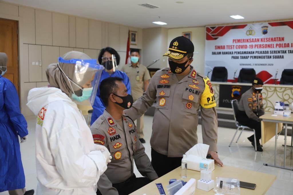 Kapolda Jateng Pastikan Personil Pengaman Pilkada 2020 Sehat