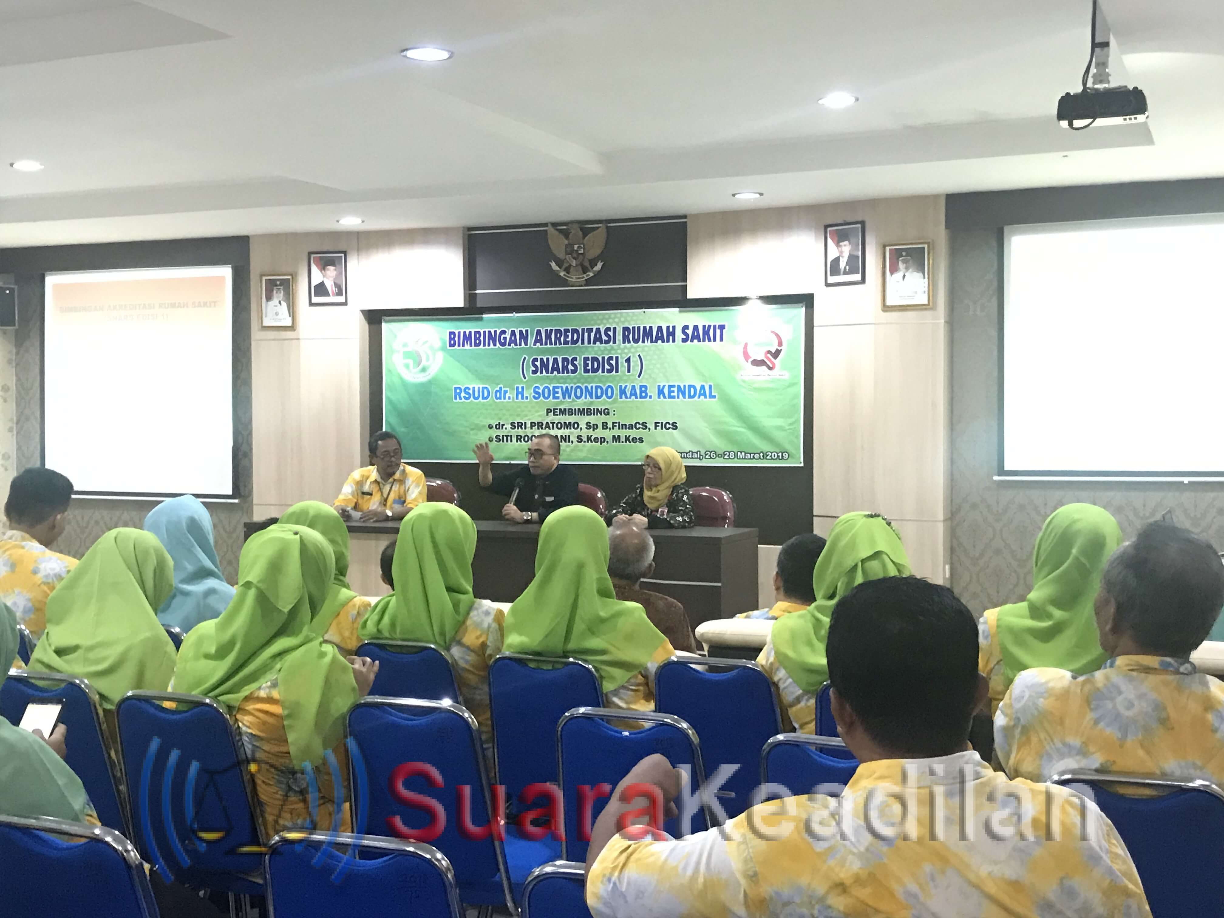 Tingkatkan Pelayanan, RSUD dr H Soewondo Gelar Bimbingan Akreditasi Rumah Sakit