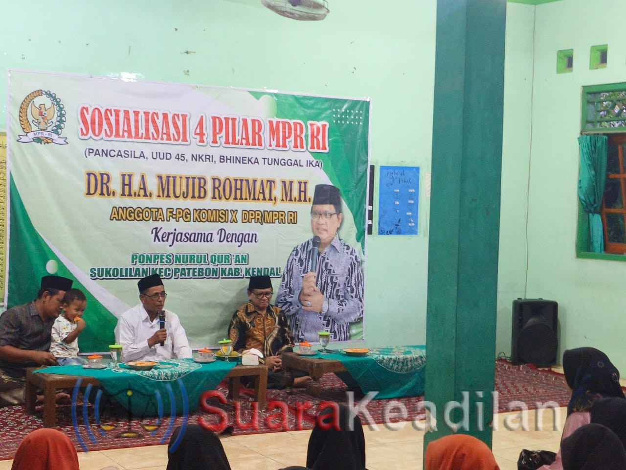 Giliran Ponpes Nurul Qur’an Dapat Sosialisasi Empat Pilar Kebangsaan