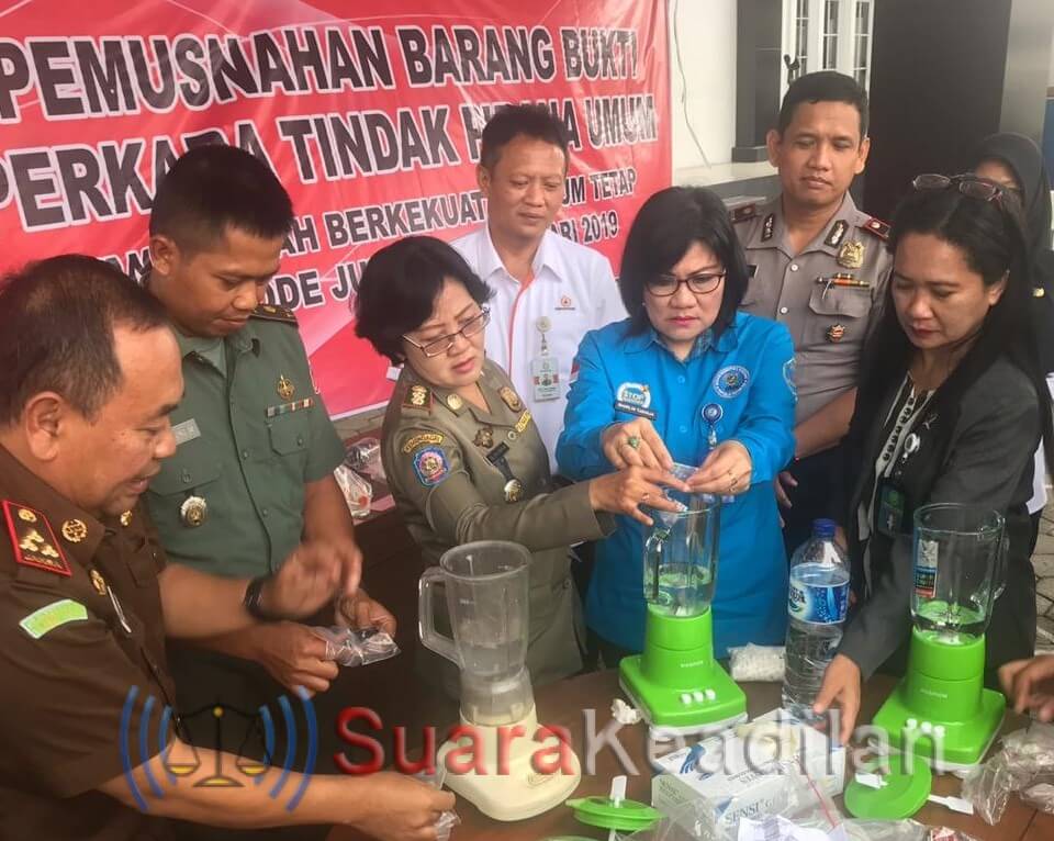 Kejari Kendal Musnahkan Sabu dan Pil Terlarang Hasil Kejahatan