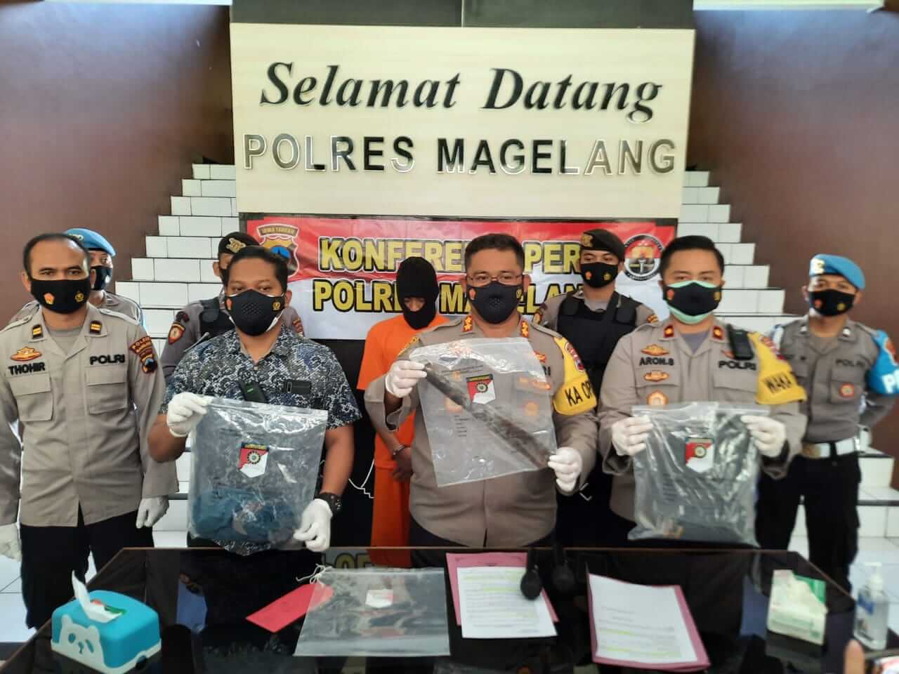 Polres Magelang Ungkap Kasus Pembacokan M Solahudin Kurang Dari 24 Jam