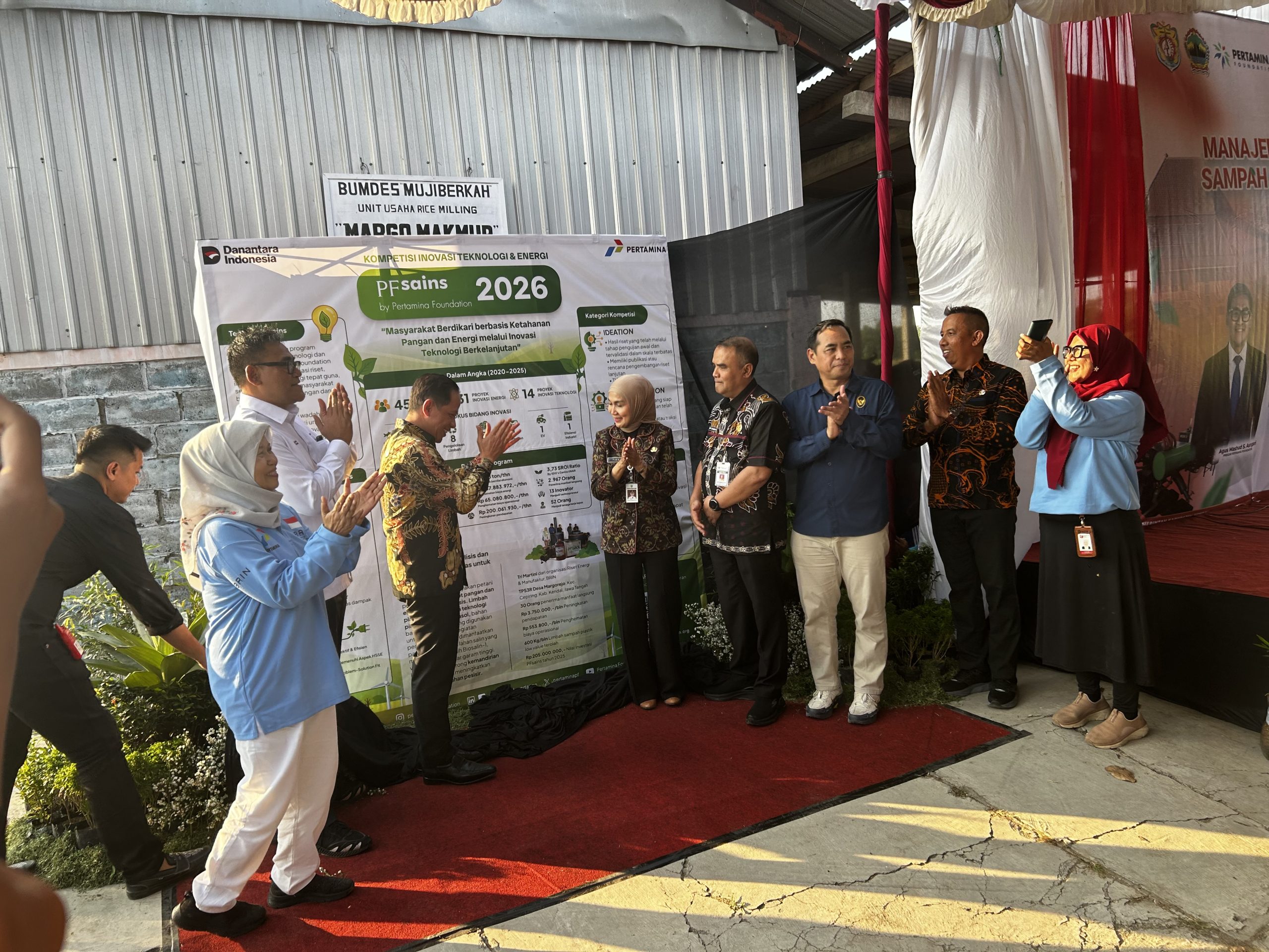 Wamenko Pangan Resmikan TPS3R Desa Margorejo
