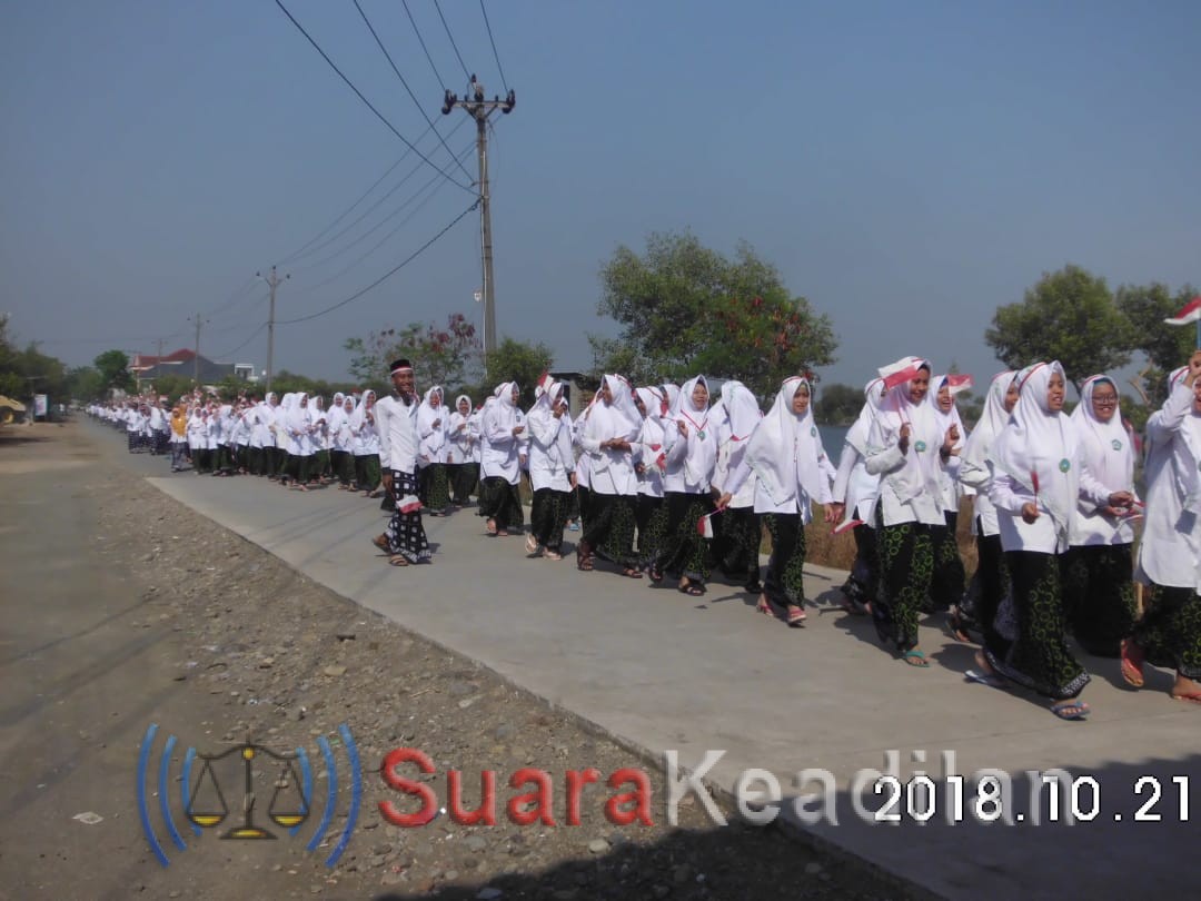 Santri Ponpes Manbaul Hikmah Gelar Apel Kesetiaan NKRI