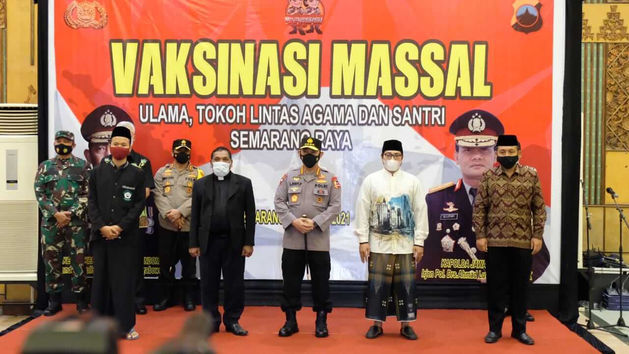 Kapolri Apresiasi Antusias Warga Jateng Yang Ikuti Vaksin