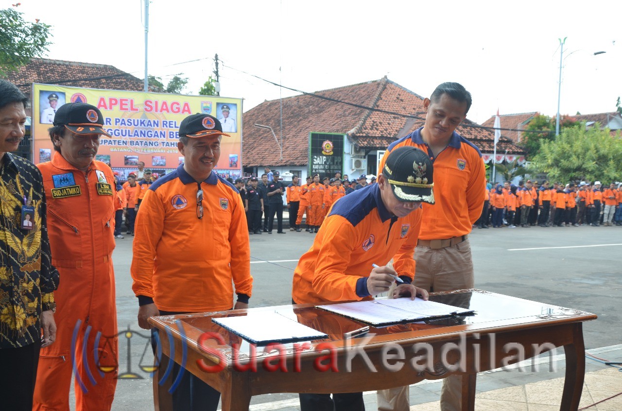 Wihaji Pimpin Apel Siaga Bencana