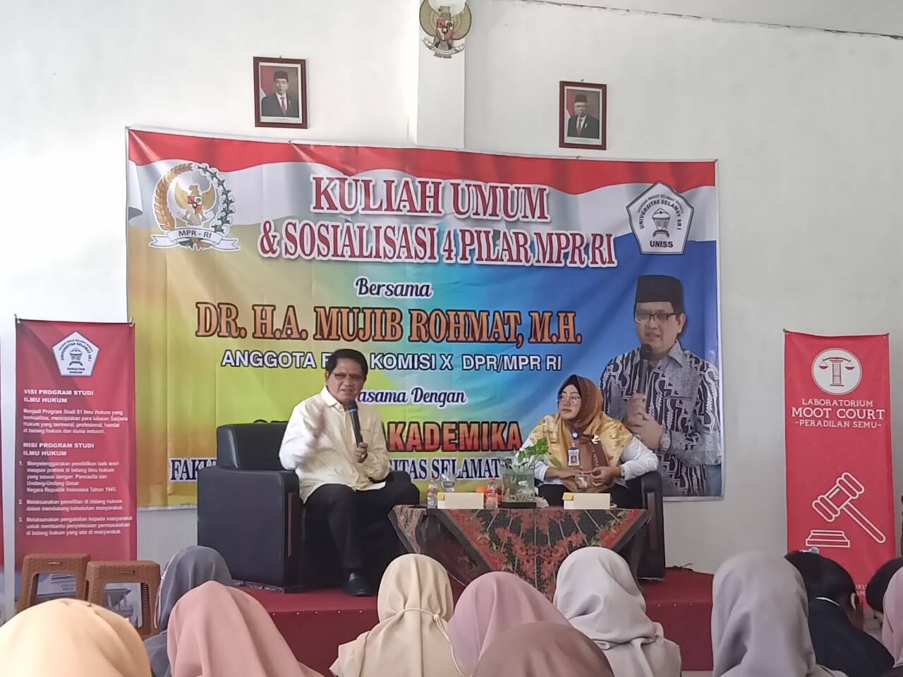 Mujib Rohmat Sosialisasi Empat Pilar Kebangsaan Di Uniss