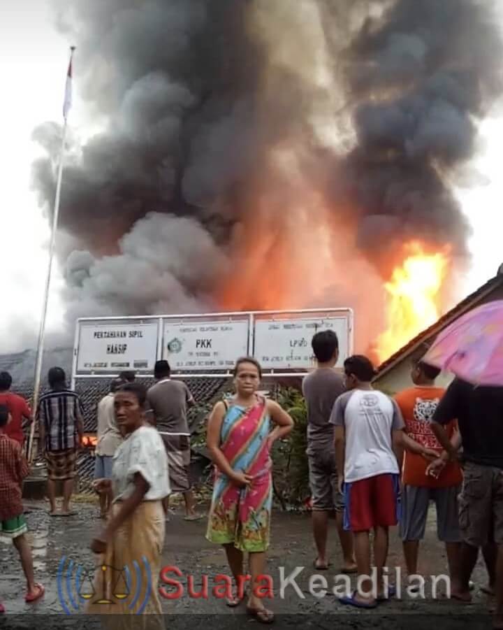 Pasar Magangan Ludes Terbakar, Kerugian Capai Rp 1,5 M
