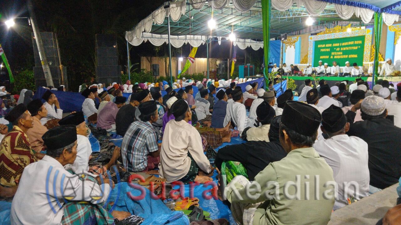 Ratusan Warga Wonosekar Banjiri Pengajian Akhirussanah Ponpes Ad-dimyatiyah