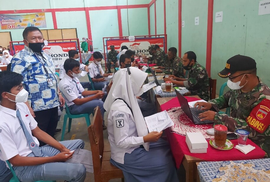 550 Siswa SMK Muhammadiyah 04 Di Vaksin