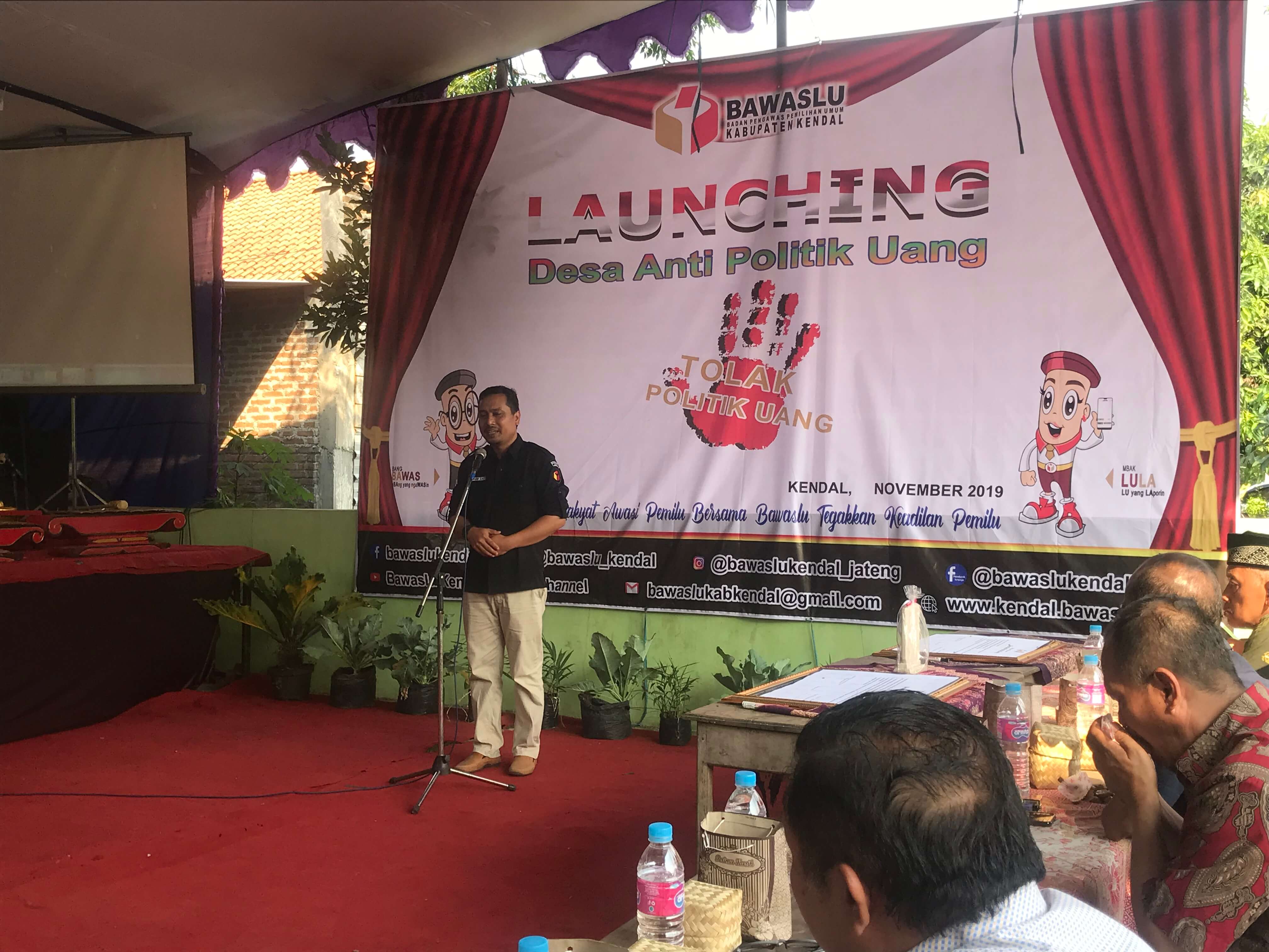 Bawaslu Launching Tiga Desa Bebas Politik Uang