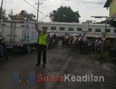 Dua Perlintasan Kereta Api Jadi Perhatian Sat Lantas Polres Pekalongan