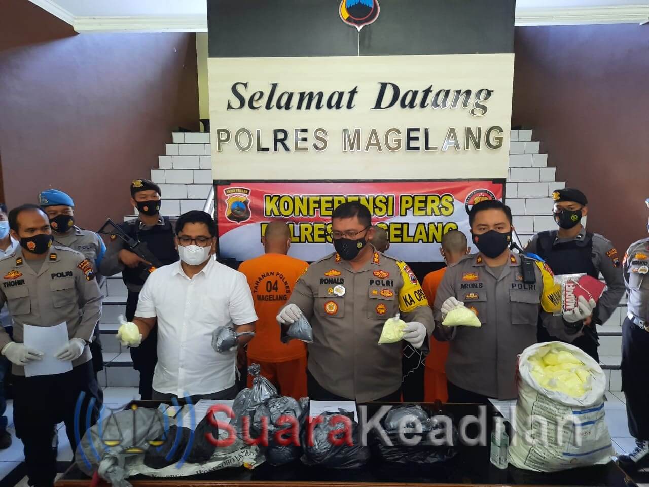 Polres Magelang Tangkap 3 Penjual Bahan Peledak Tanpa Ijin