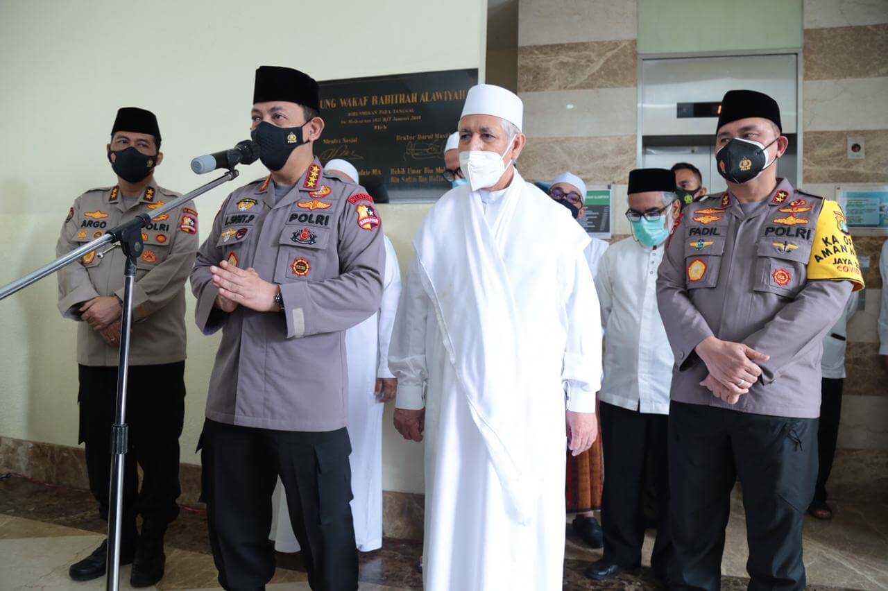 Kapolri Ajak Rabithah Alawiyah Sampaikan Pesan Patuhi Prokes Dan Vaksin