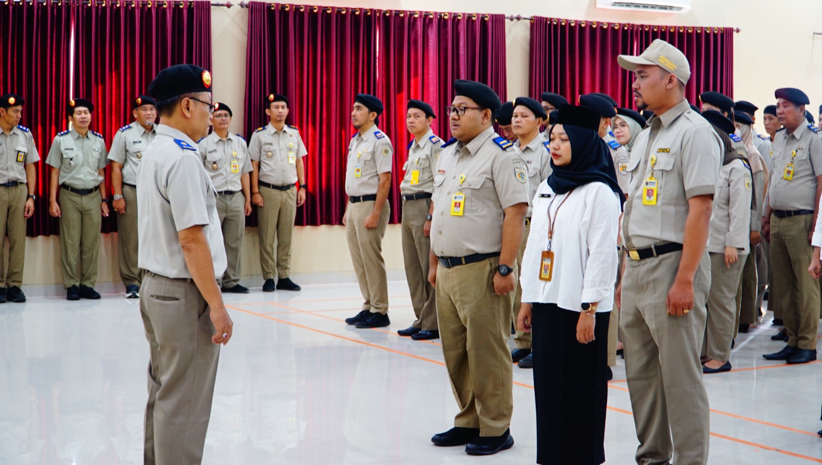Pelaksanaan Apel Pagi Selasa, 8 April 2025 dan Halal Bihalal Karyawan/Karyawati BPN Kendal