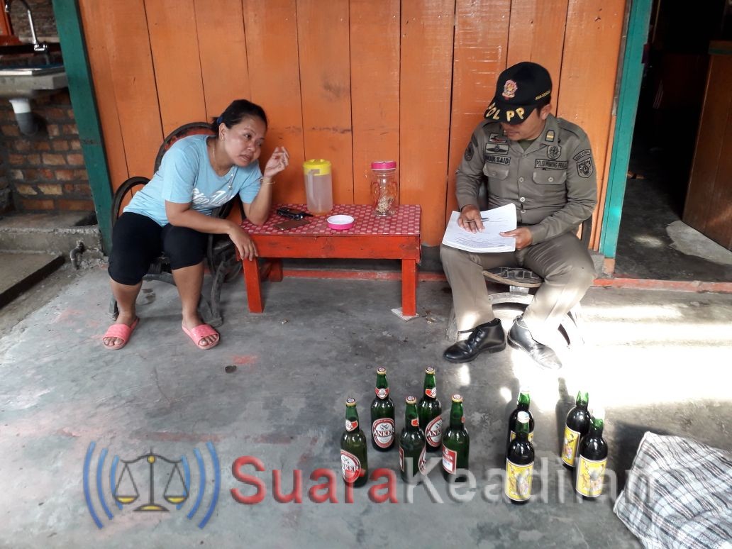Warung Penjual Miras Digerebek Satpolkar