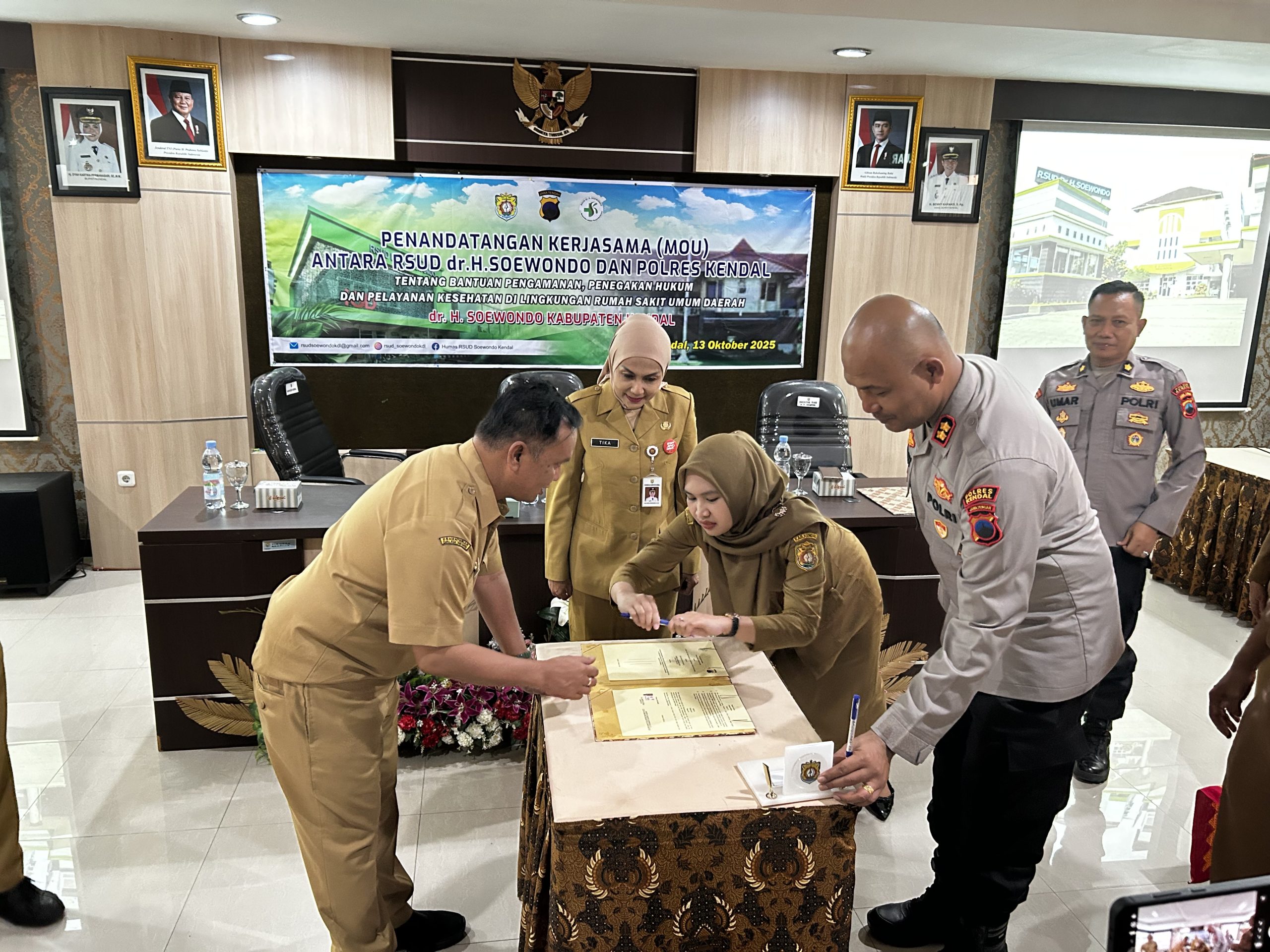 Bupati Tika Respon Positif, Kerja Sama Hukum RSUD dr Soewondo Dengan Polres Kendal