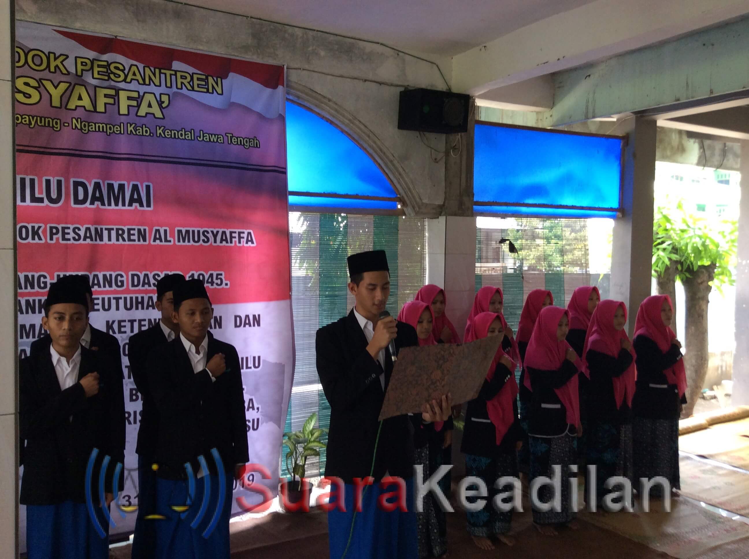 Gelar Deklarasi Damai, Santri AL Musyaffak Dilarang Golput