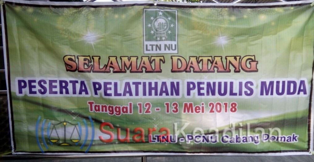 LTN PCNU Demak Gelar Pelatihan Penulis Muda dengan tema : Menulis Bisa Bermanfaat hingga Akherat