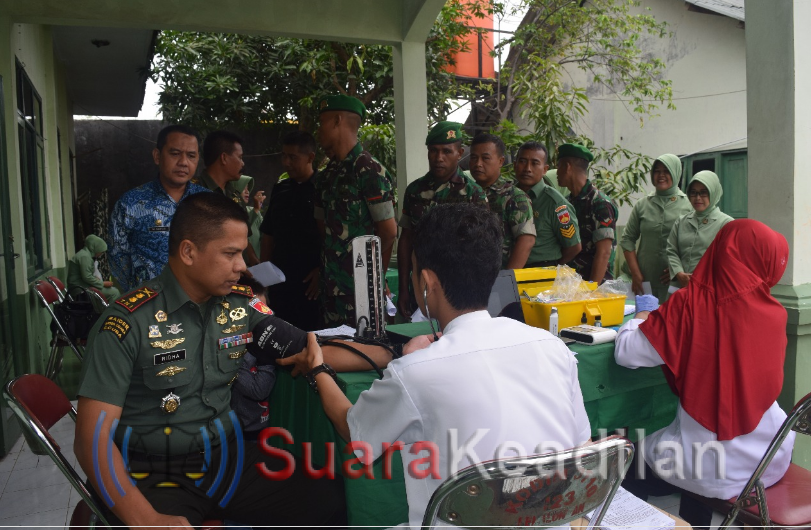 Kegiatan sosial donor darah meriahkan HUT persit ke-72 kodim 0710